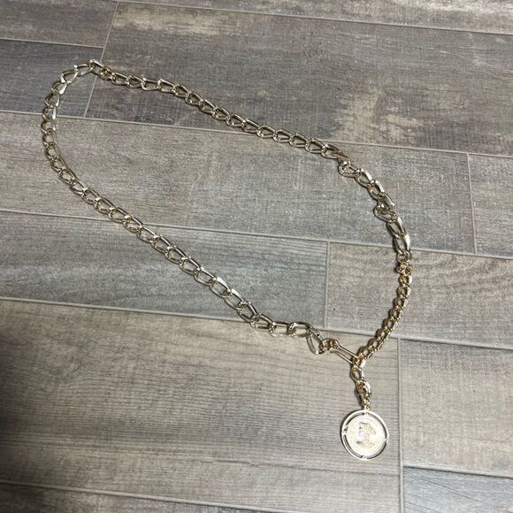 Women’s Vintage silver tone lightweight link Belt w extender. - Picture 1 of 7